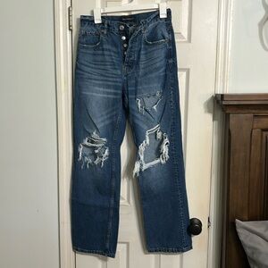 Aeropostale 90s baggy size 8 regular ripped jeans